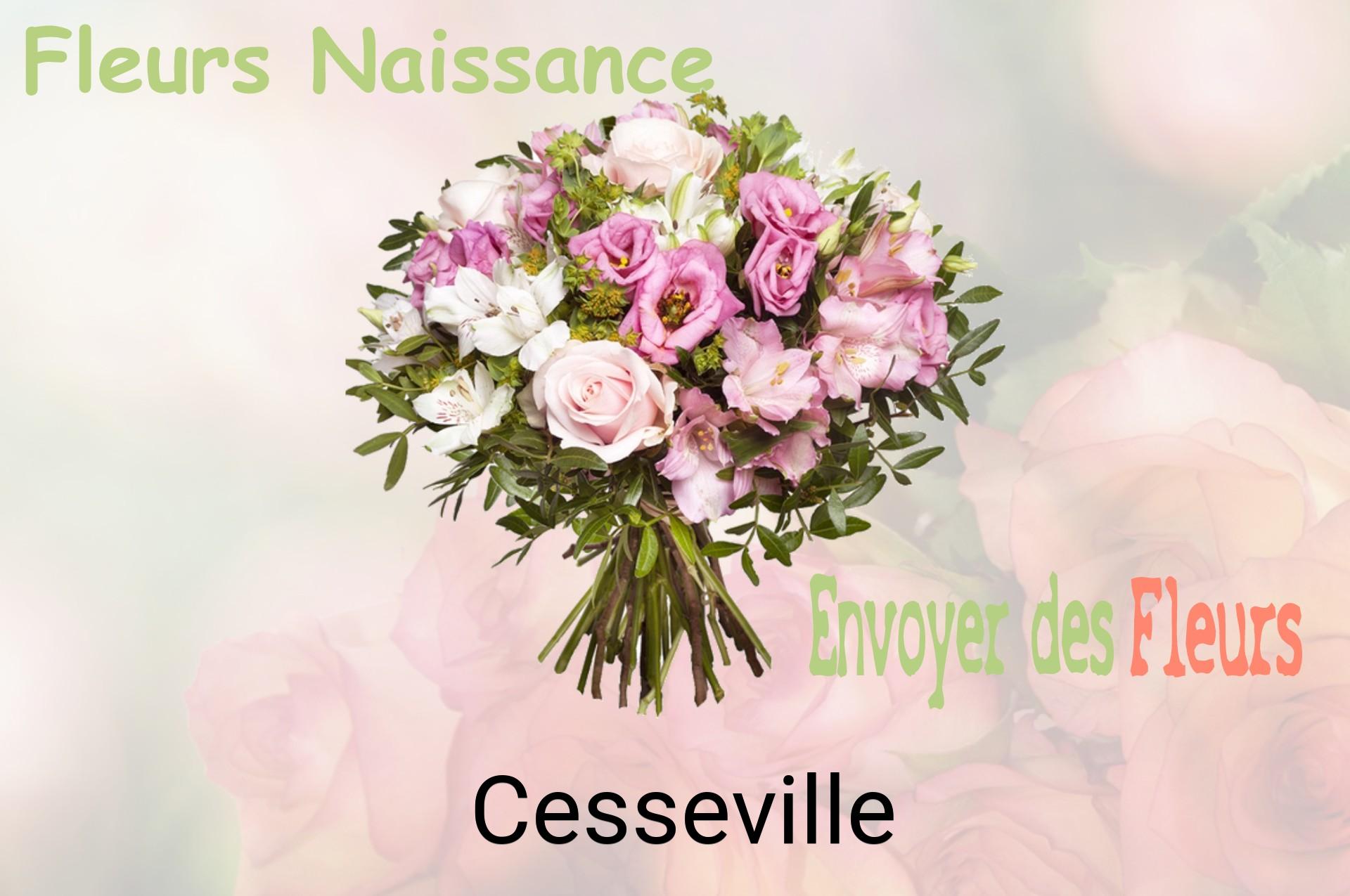 Bouquet de fleurs de naissance livré à Cesseville